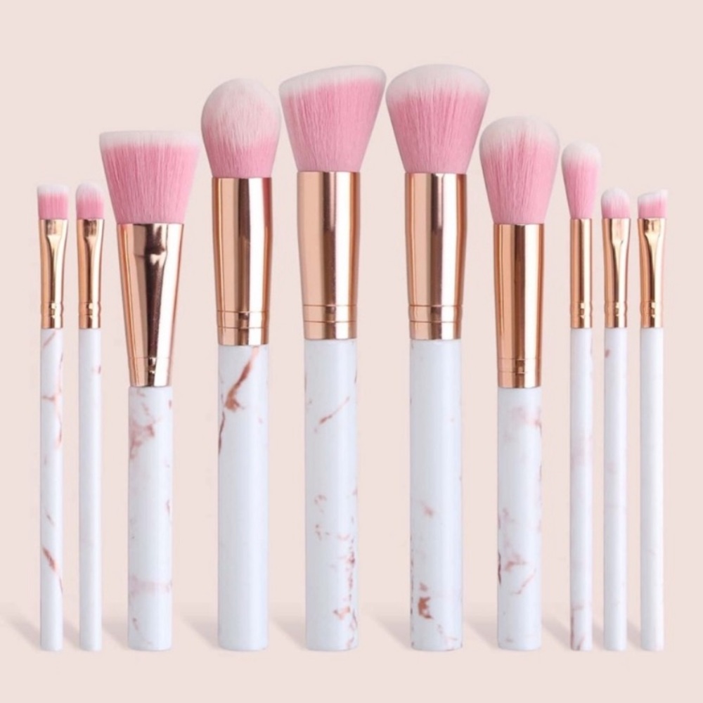 CAYCEE PINK MARBLE PATTERN 10 PCs
MAKEUP BRUSH SET w/ TUBE - Picture 3 of 3